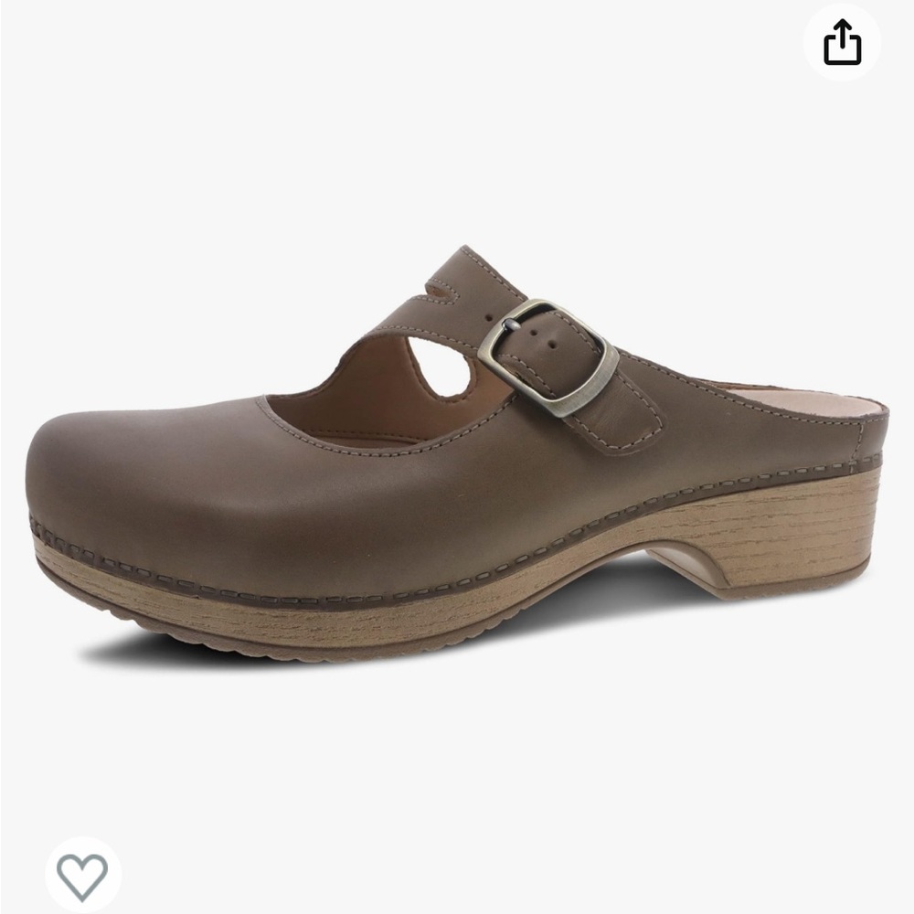 Dansko Taupe Britney Clog / 37